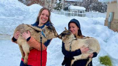Goats Bring Joy and Laughter to Cascade Academy