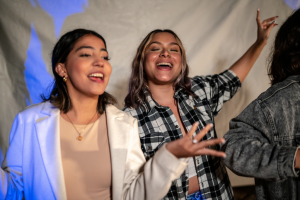 Teen Girls Singing and Performing